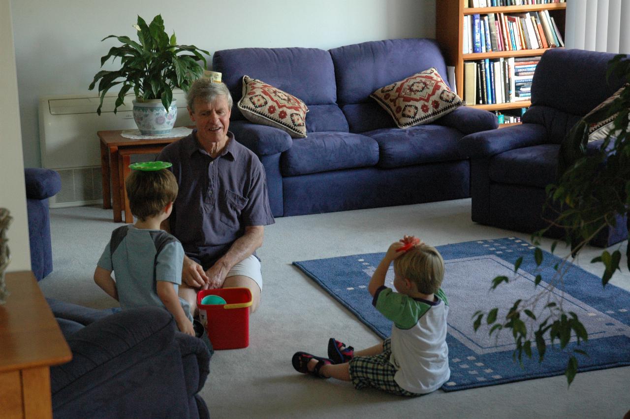 Peter with Jake and Flynn for \