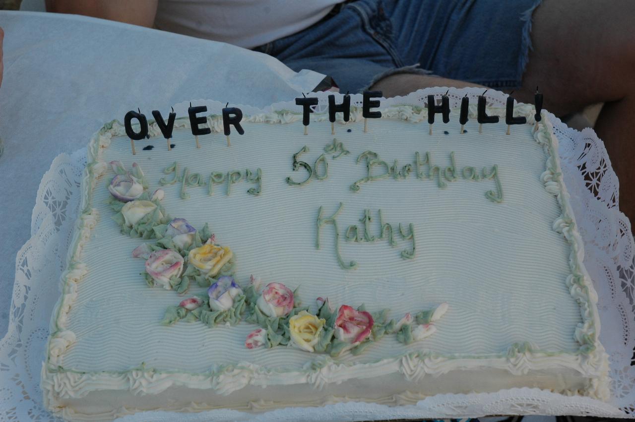 Kathy Gill's 50th birthday party cake