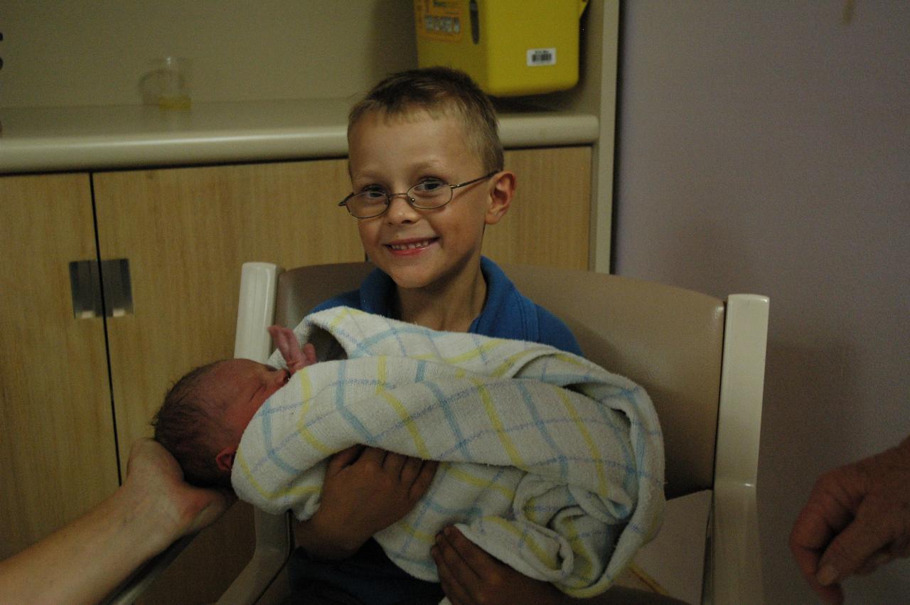 Tynan Wallace with his half brother Cooper