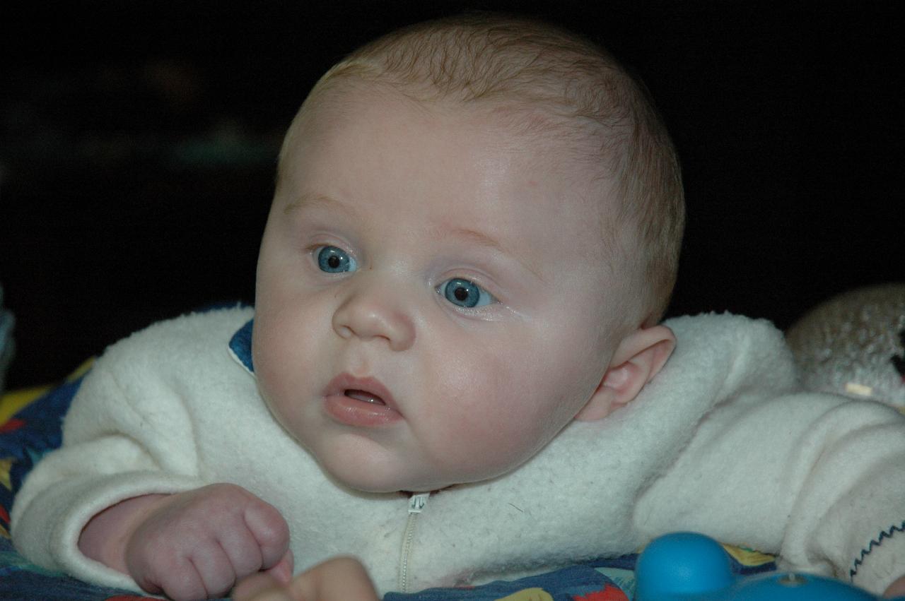 Baby Cooper Wallace in entertainment toy at Woronora