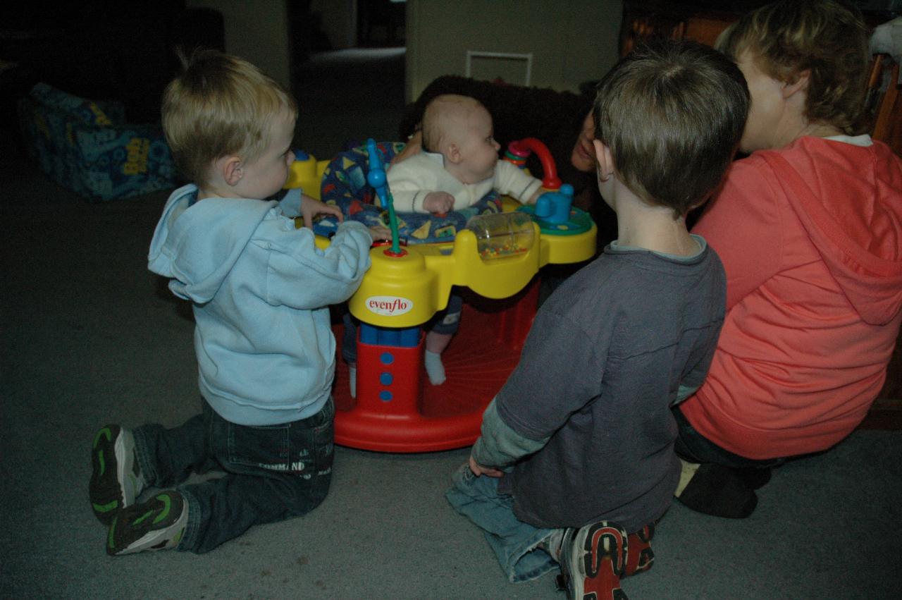 Flynn Crofts, Cooper Wallace, Jake and Michelle Crofts at Woronora