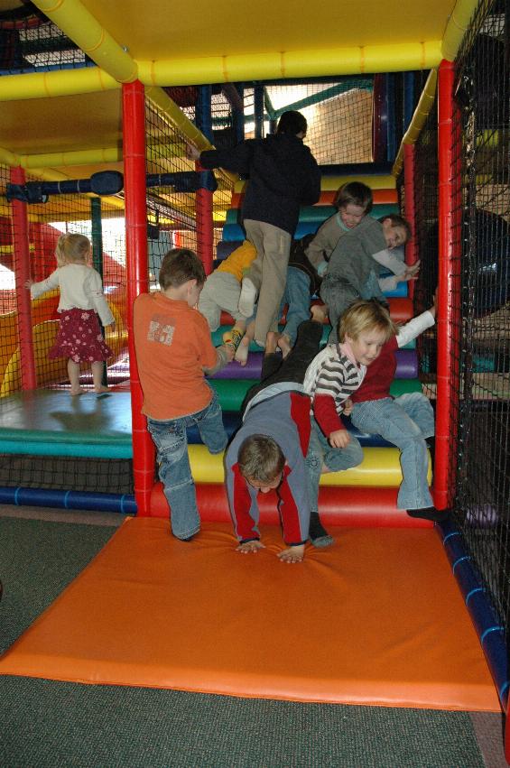 Jake's birthday at Crazy Maze: chaos on the bumpy slide