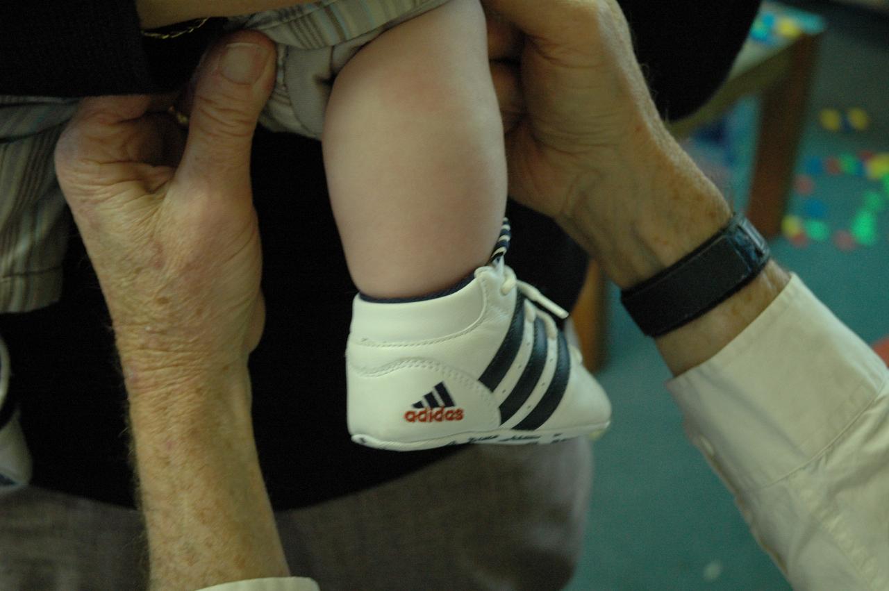 Baby Cooper's fat legs - during his Baptism celebration