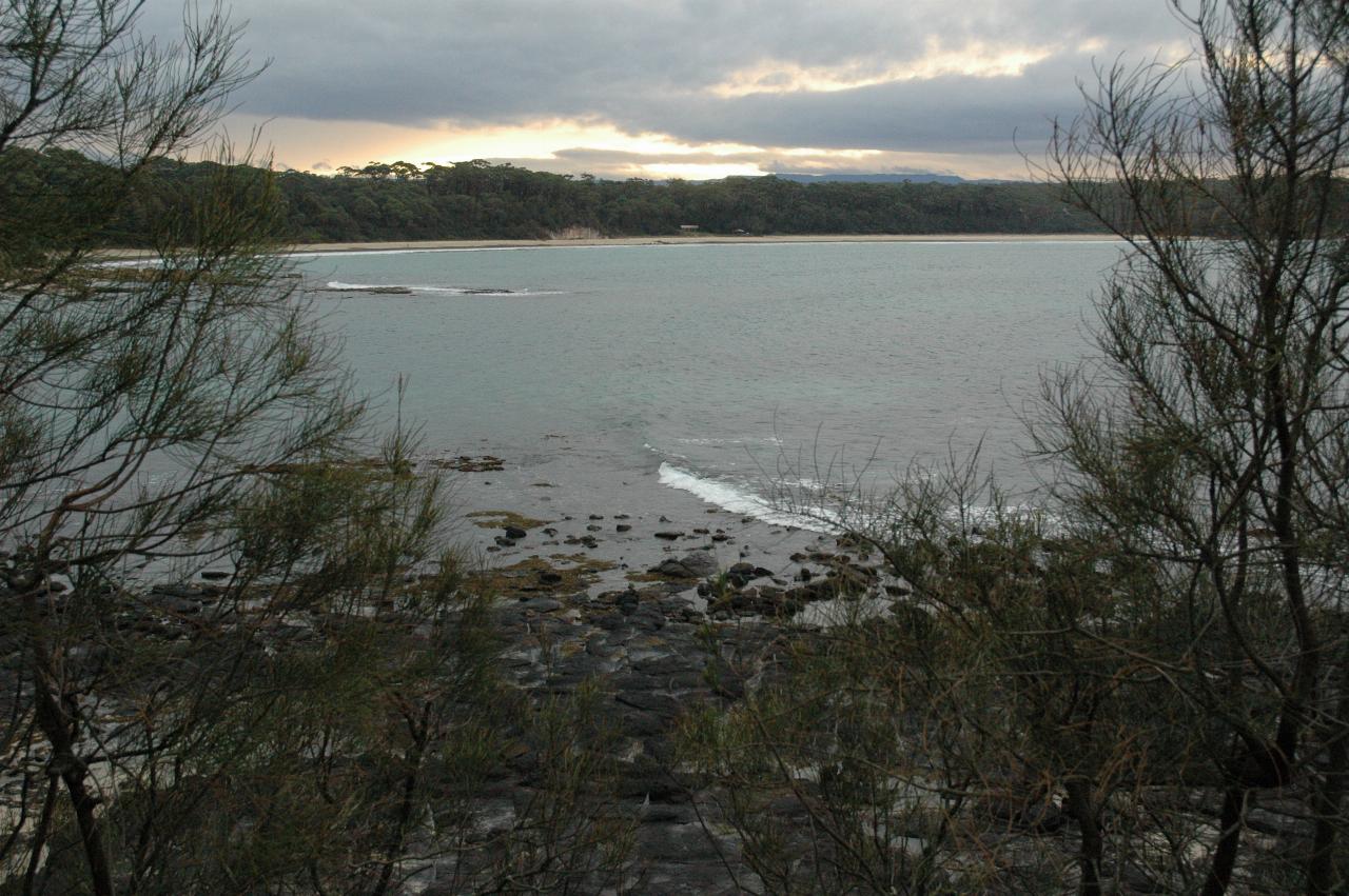 From Bendalong looking to sunset over Manyana