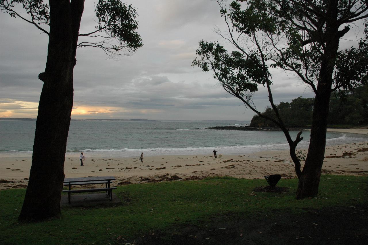 Sunset looking north towards Sussex Inlet over Boat Harbour Beach, Bendalong