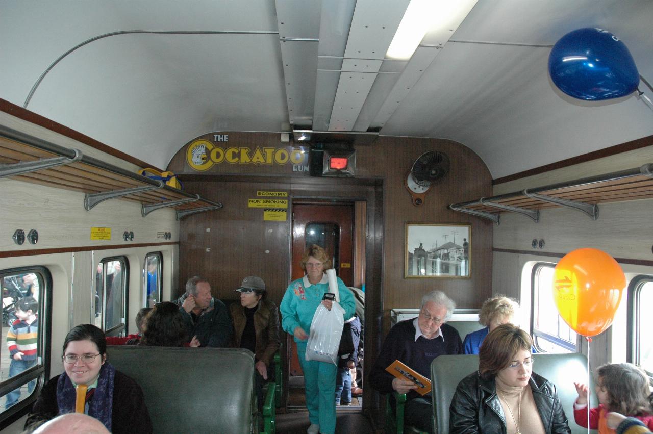 Our carriage on steam train ride from Central for its 100th anniversary