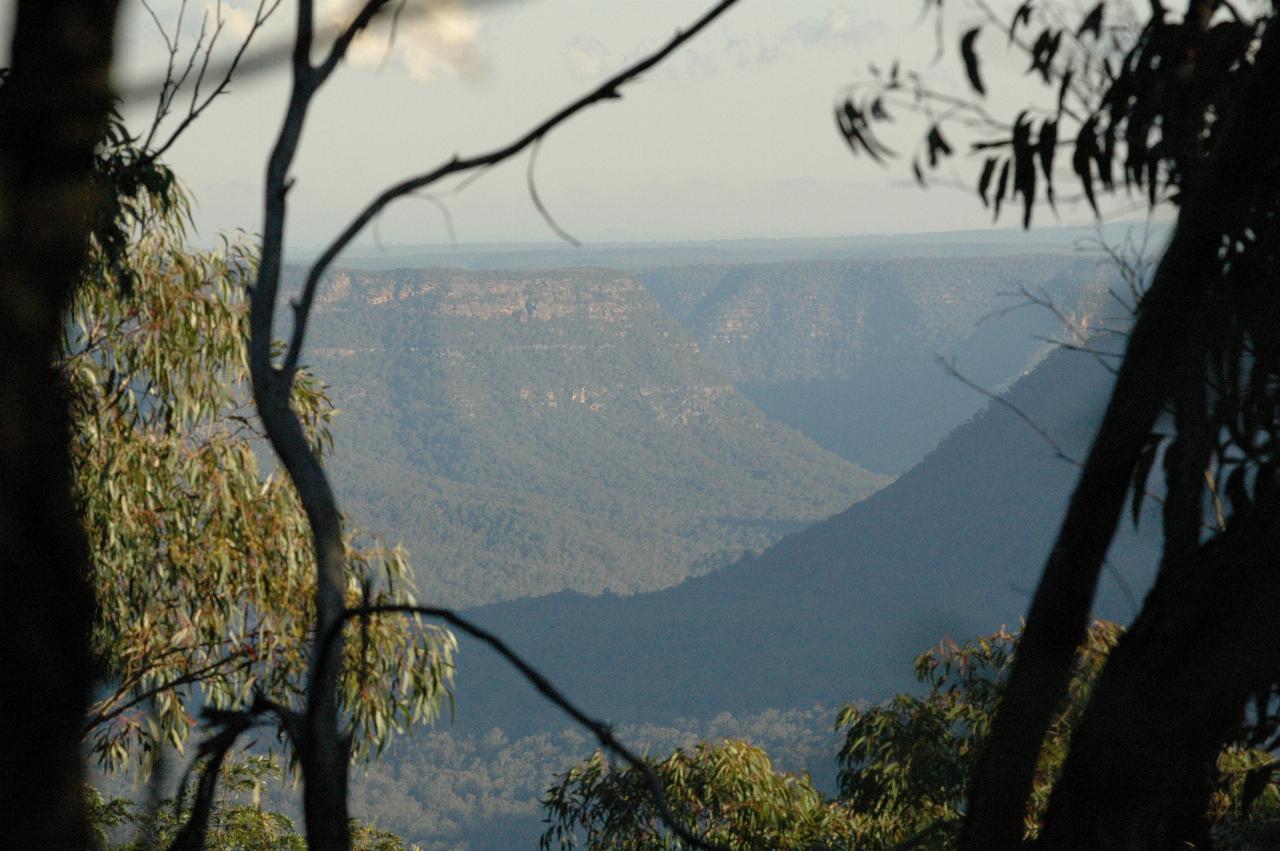 Looking into a side valley of Burragorang, SE roughly from Nattai lookout