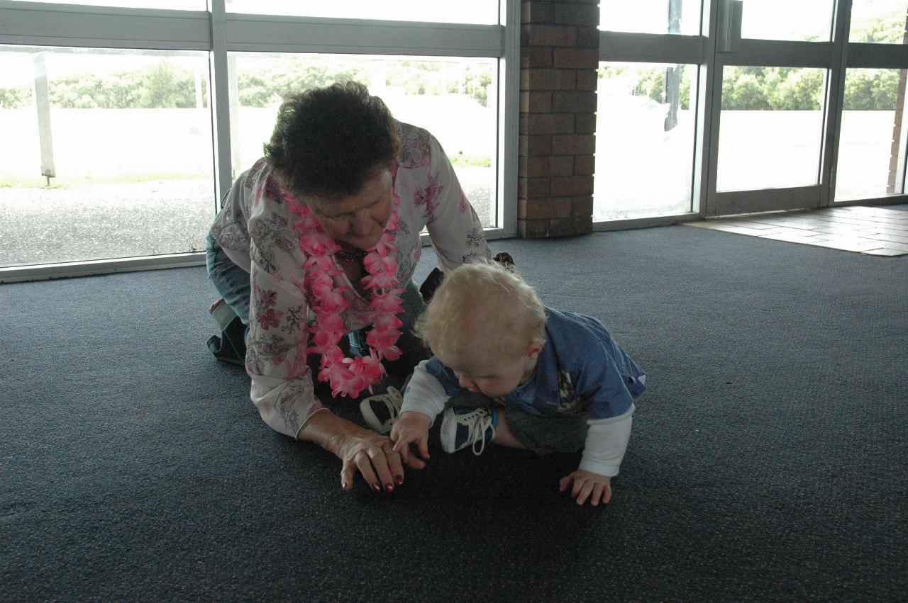 Tynan's 7th birthday party: Cecelie and Cooper