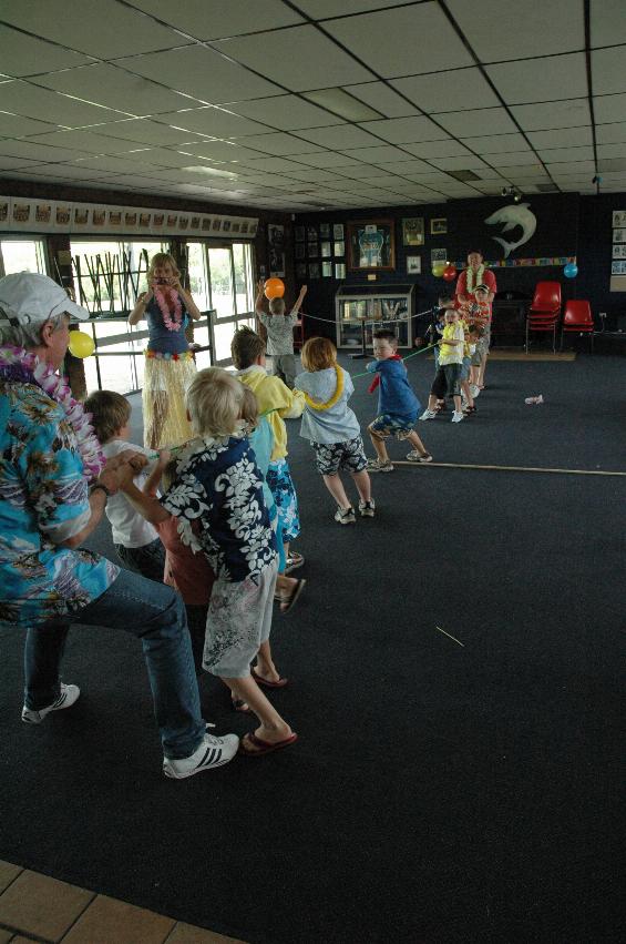 Tynan's 7th birthday party: Tug of war