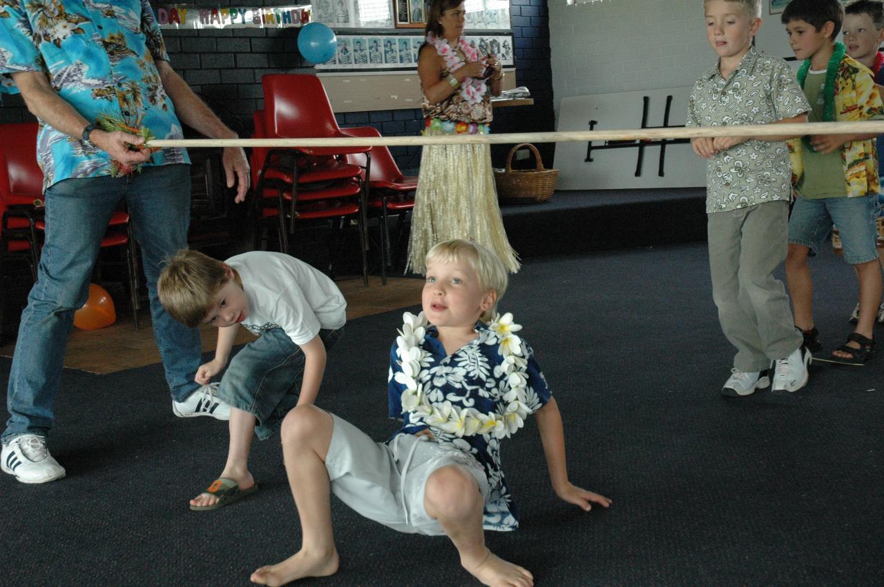 Tynan's 7th birthday party: Limbo Rock Time