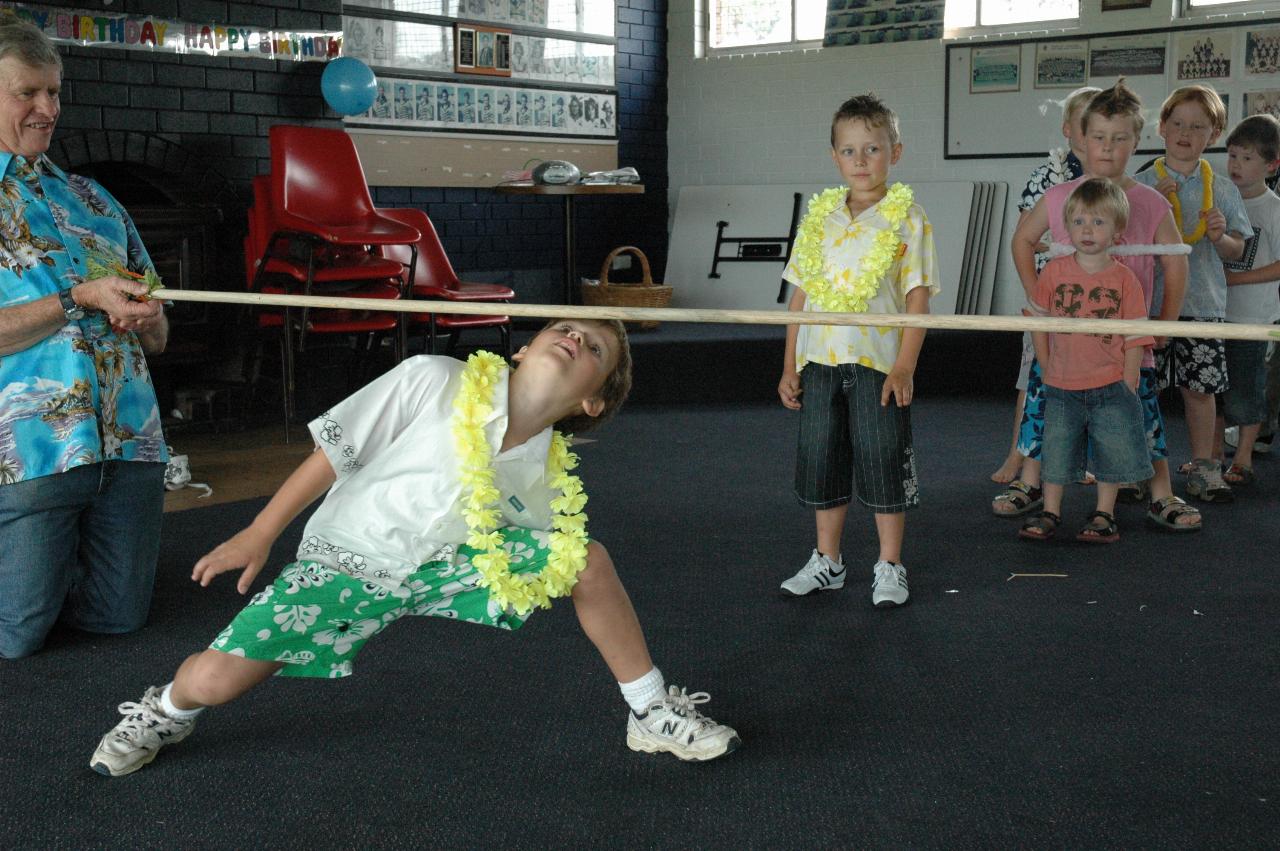 Tynan's 7th birthday party: Limbo Rock Time