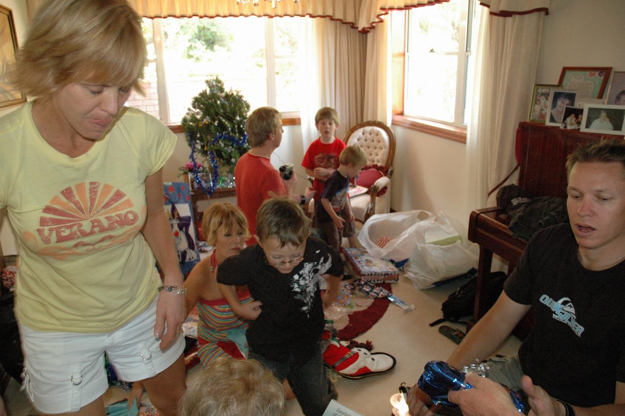 Christmas at Currey's: Chaos as presents are opened