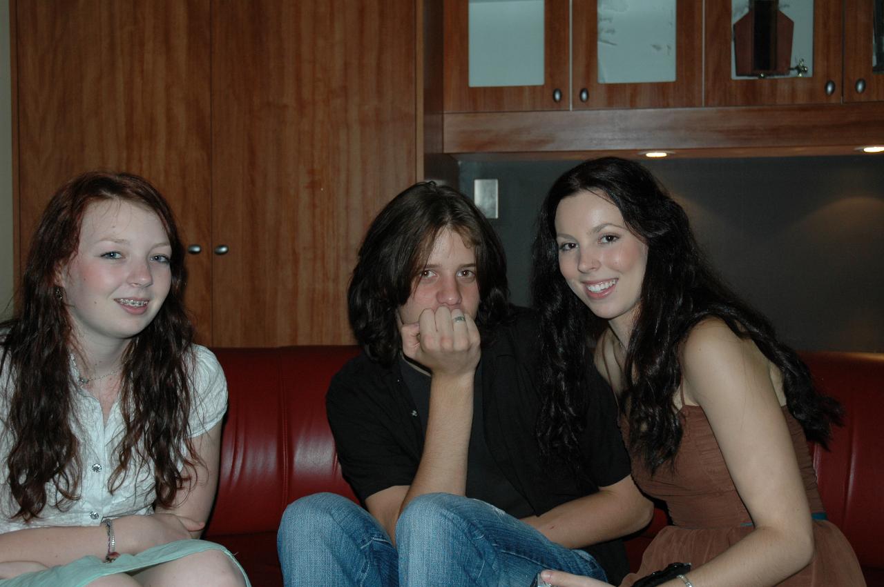 Rachel, Sam and Olivia at Peter Fyfe's 50th Birthday Party at Fenner Hall