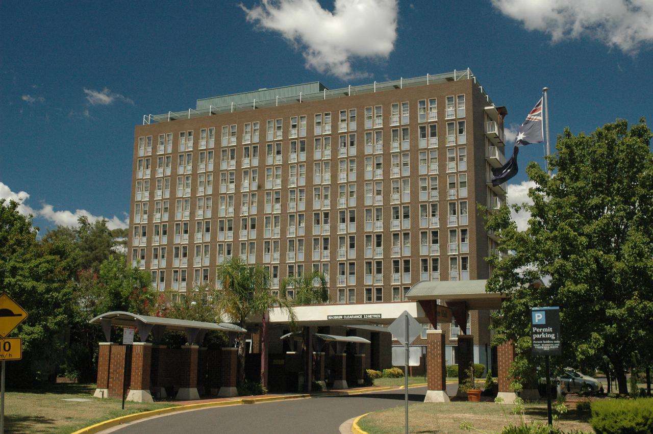 Southern of two Fenner Hall buildings