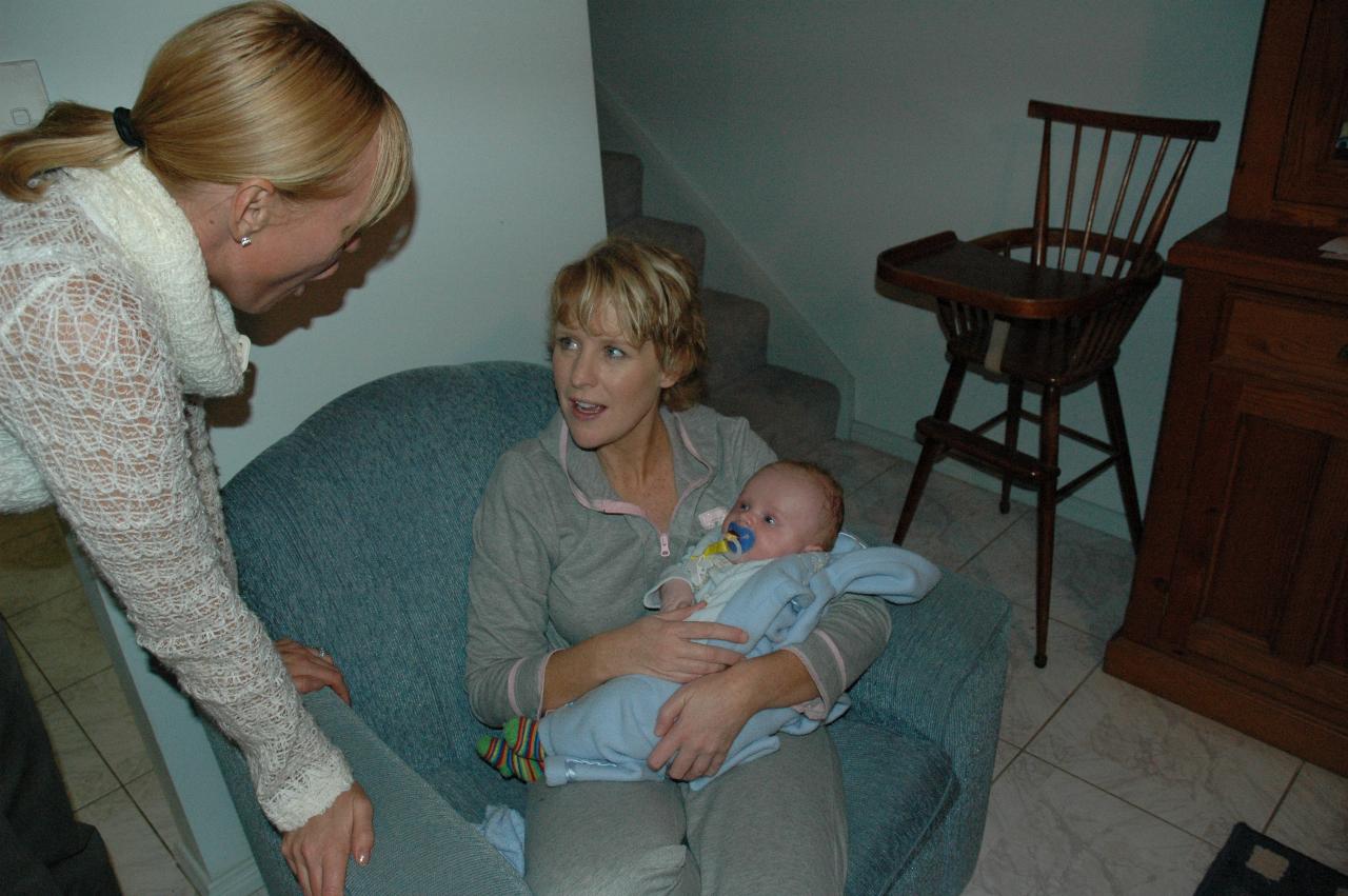 Kelly Wallace, Michelle Crofts and Cooper Wallace at Yvonne's birthday