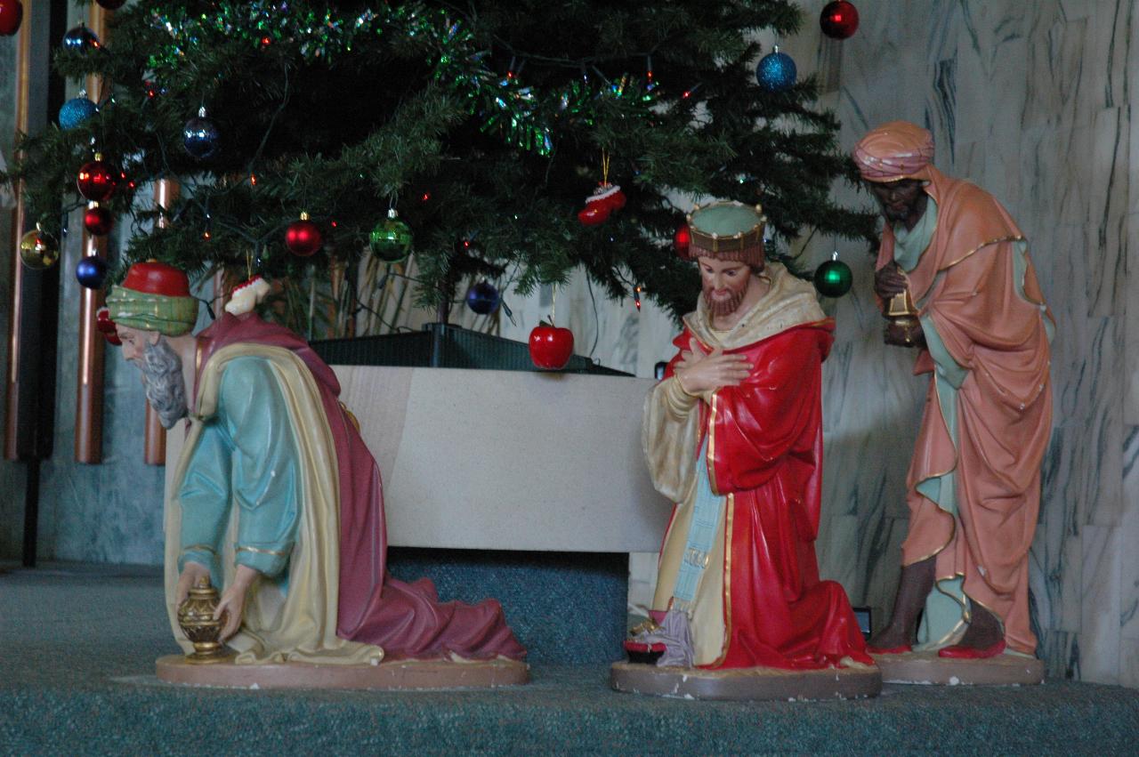 The Three Wise Men on their way to the Crib at St. Luke's, Revesby