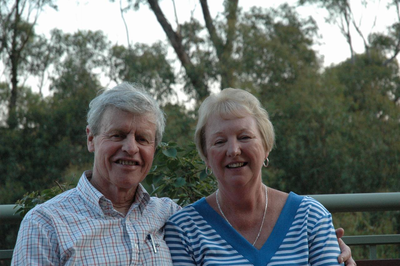 Peter and Yvonne at Illawong family dinner