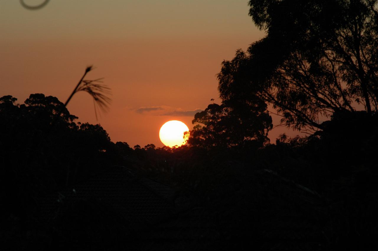 Comet Macnaught Watch: Sunset from Gibson Ave, Padstow