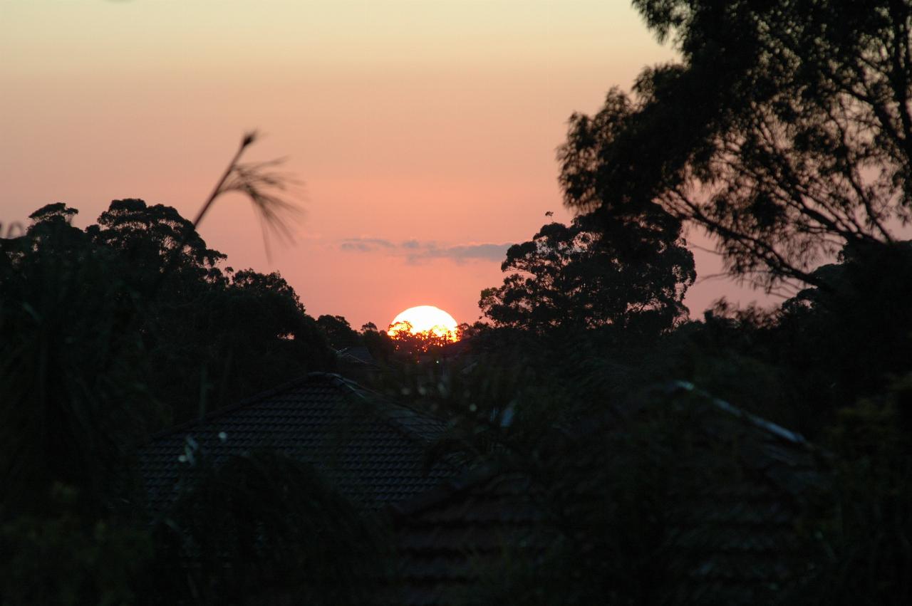 Comet Macnaught Watch: Sunset from Gibson Ave, Padstow