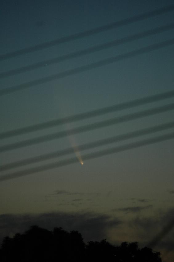 Comet McNaught as seen from Gibson Avenue