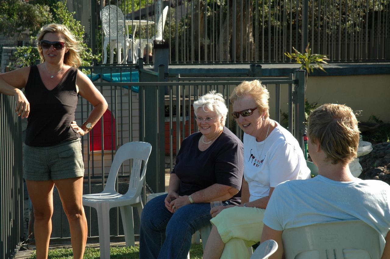 Flynn's third birthday: Dasher, Lorraine, Yvonne and Keiran