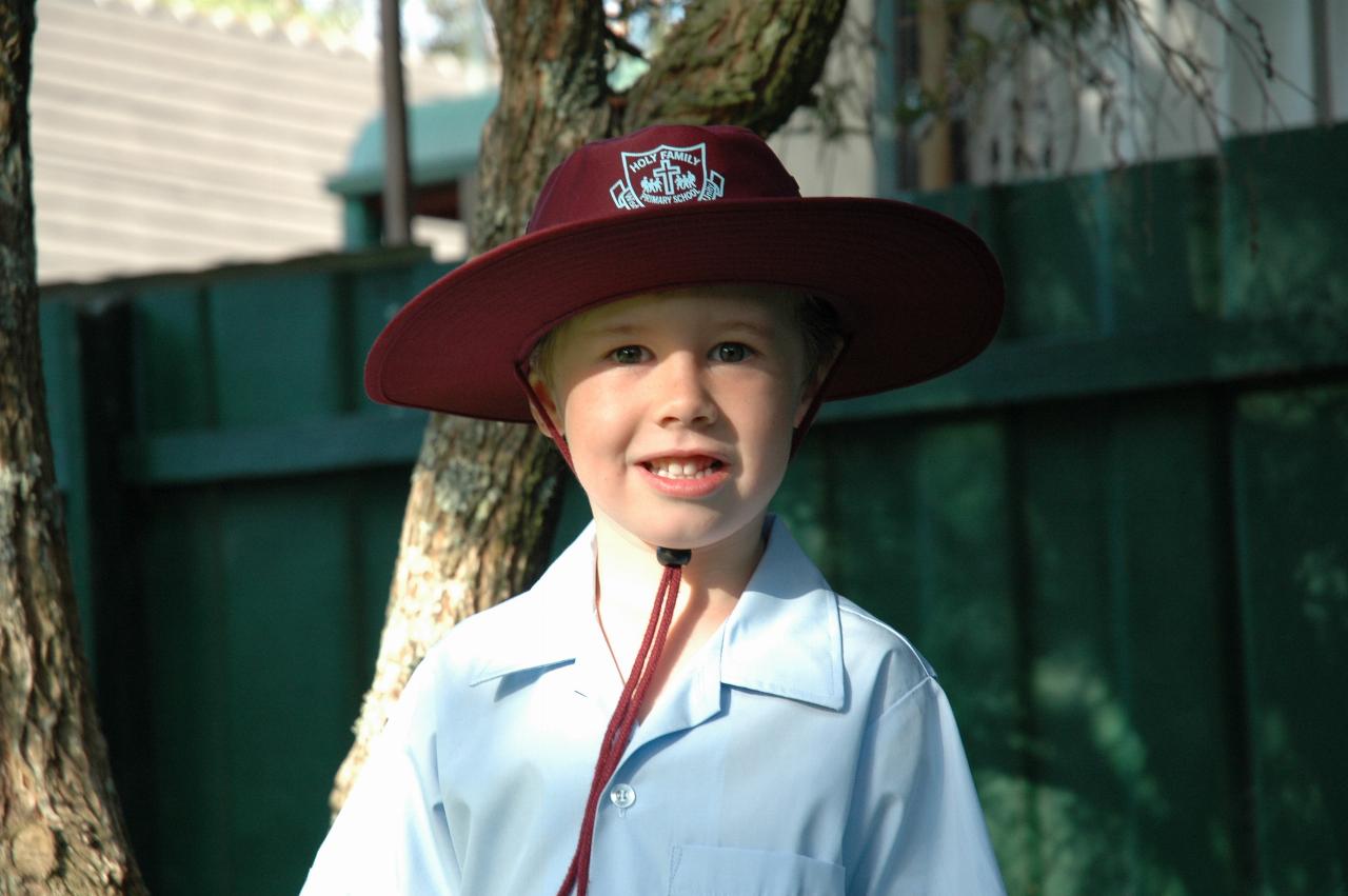 Jake in back yard