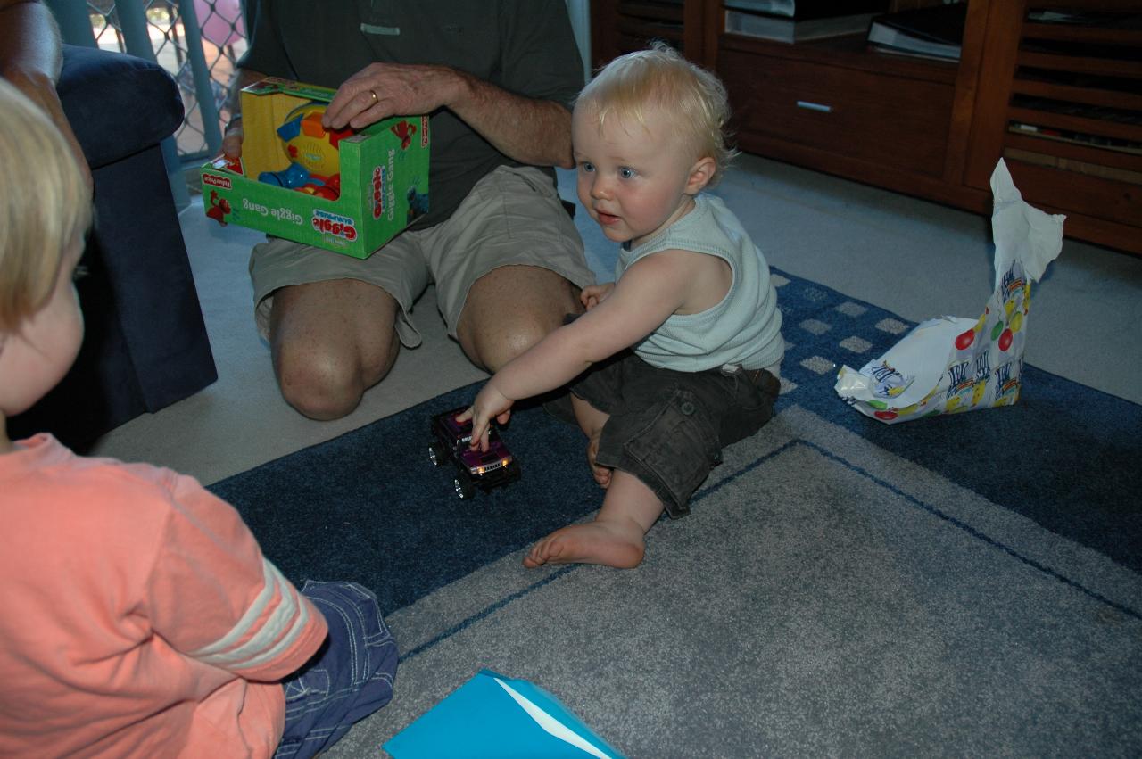 Cooper's First Birthday: Cooper intrigued by Flynn, while Peter tries to open the present