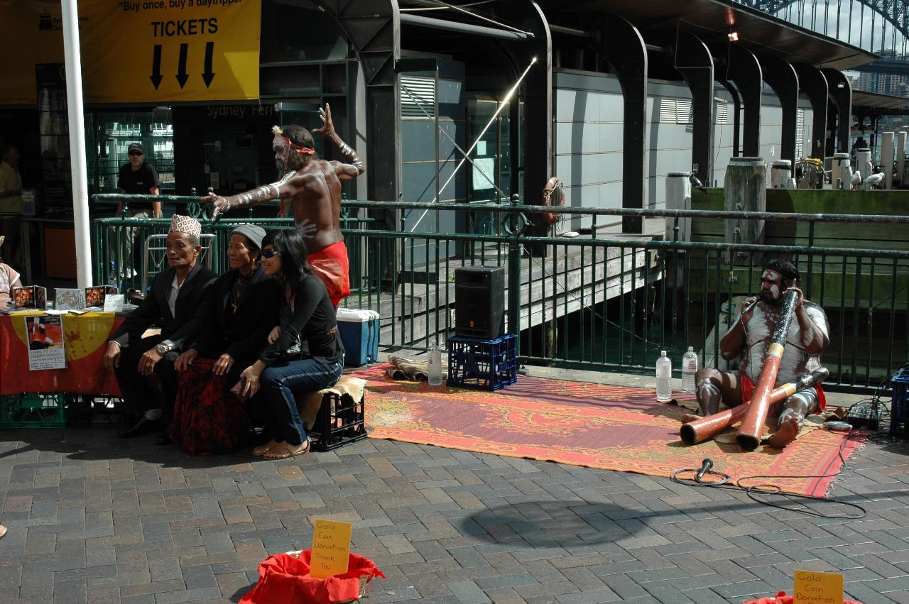 Luna Park Day: Aboriginal performers at Circular Quay