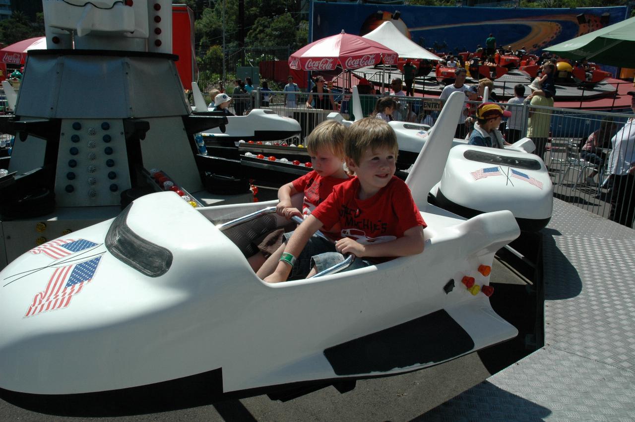 Luna Park Day: Flynn and Jake on the \