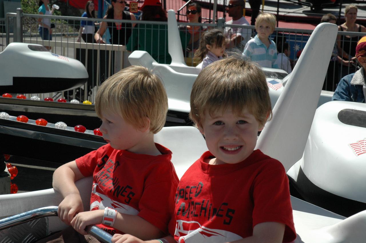 Luna Park Day: Flynn and Jake on the \