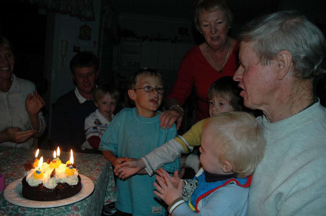 Peter's 66th Birthday: Happy Birthday To You: Kelly, Cameron & Flynn, Tynan, Yvonne, Jake and Peter & Cooper