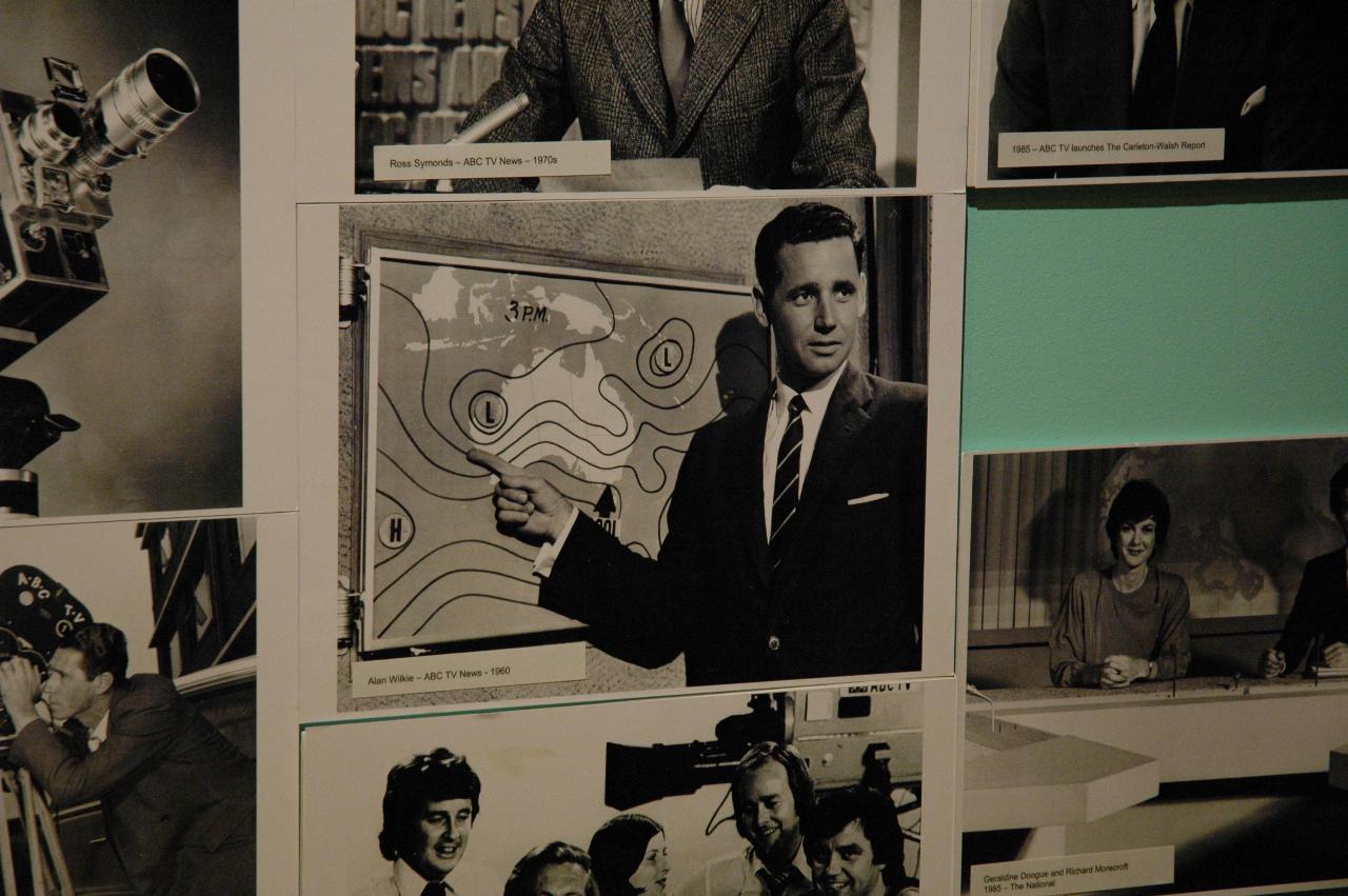 Weatherman Alan Wilkie in front of weather map