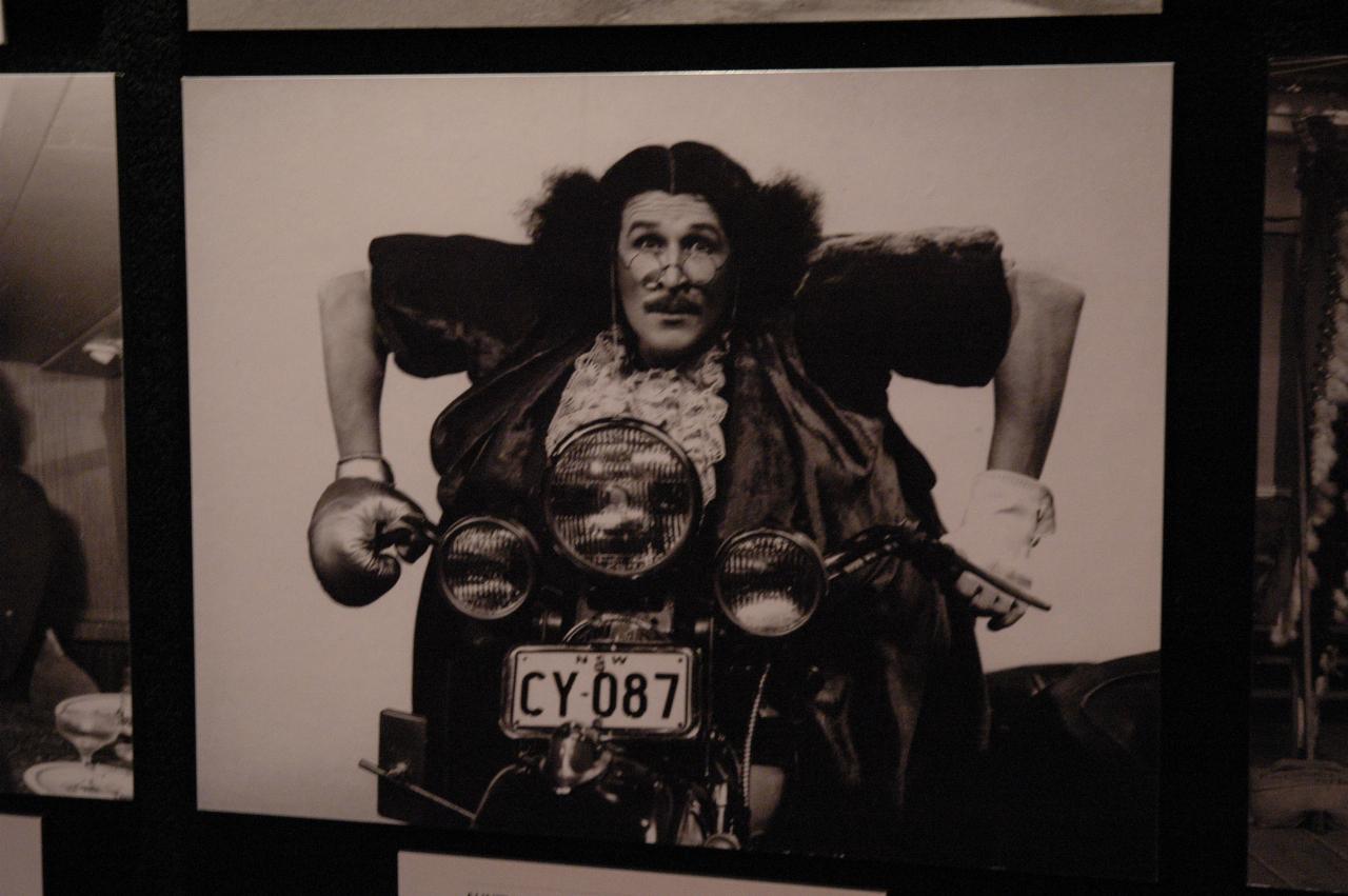 Aunty Jack on motorcycle