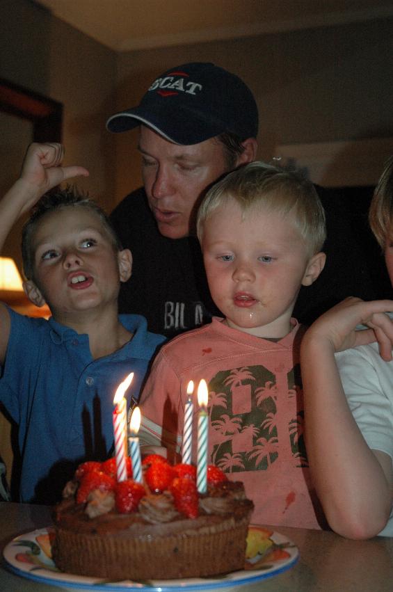 Glenn Wallace 39th birthday: Glenn with Tynan and Cooper