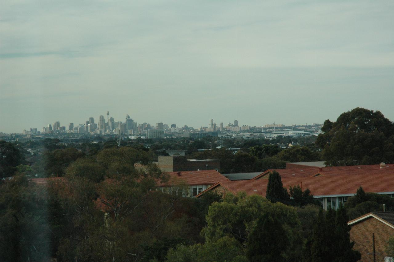 View from Kelly's window at St. George Private Hospital