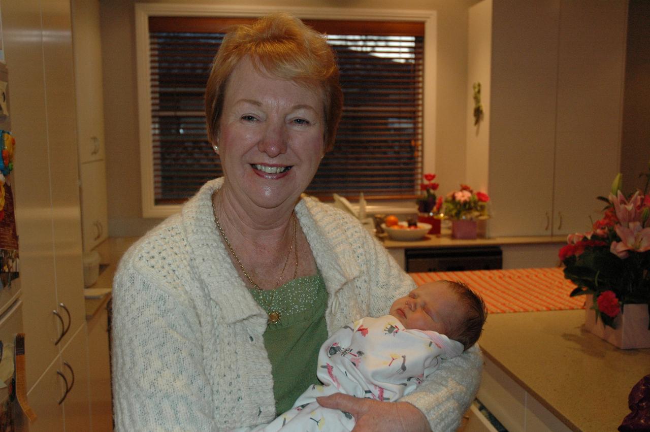 Yvonne with Lily at Kurnell