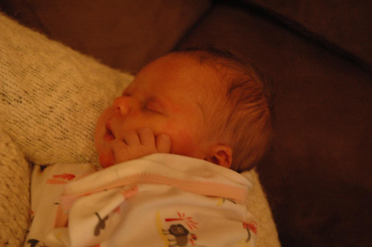 Lily in Yvonne's arms at Kurnell