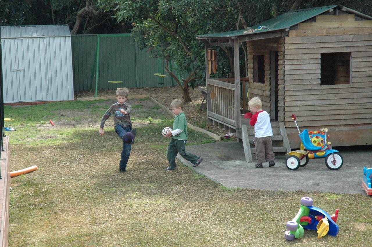 Jake, Flynn and Cooper at Kurnell for Kelly's 39 birthday picnic