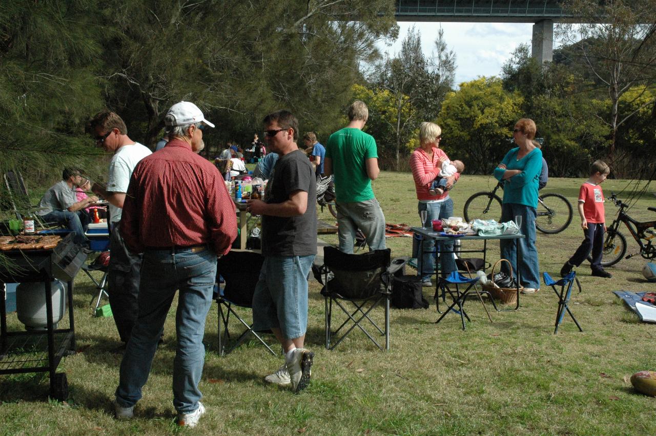 Fathers Day at Burnum Burnum Reserve: Family gathering