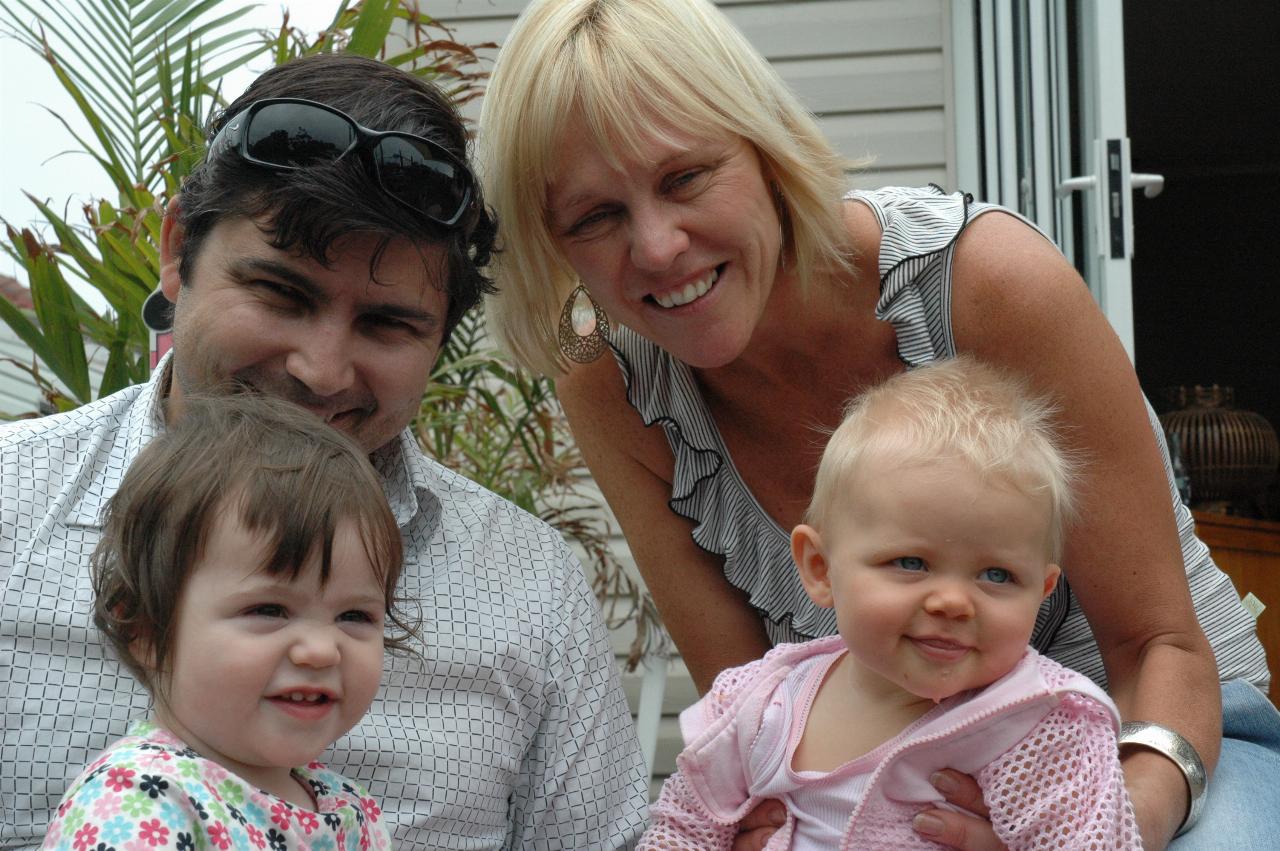 Cooper's 3rd birthday: Peter Carter and daughter, and Kelly and daughter (Lily)