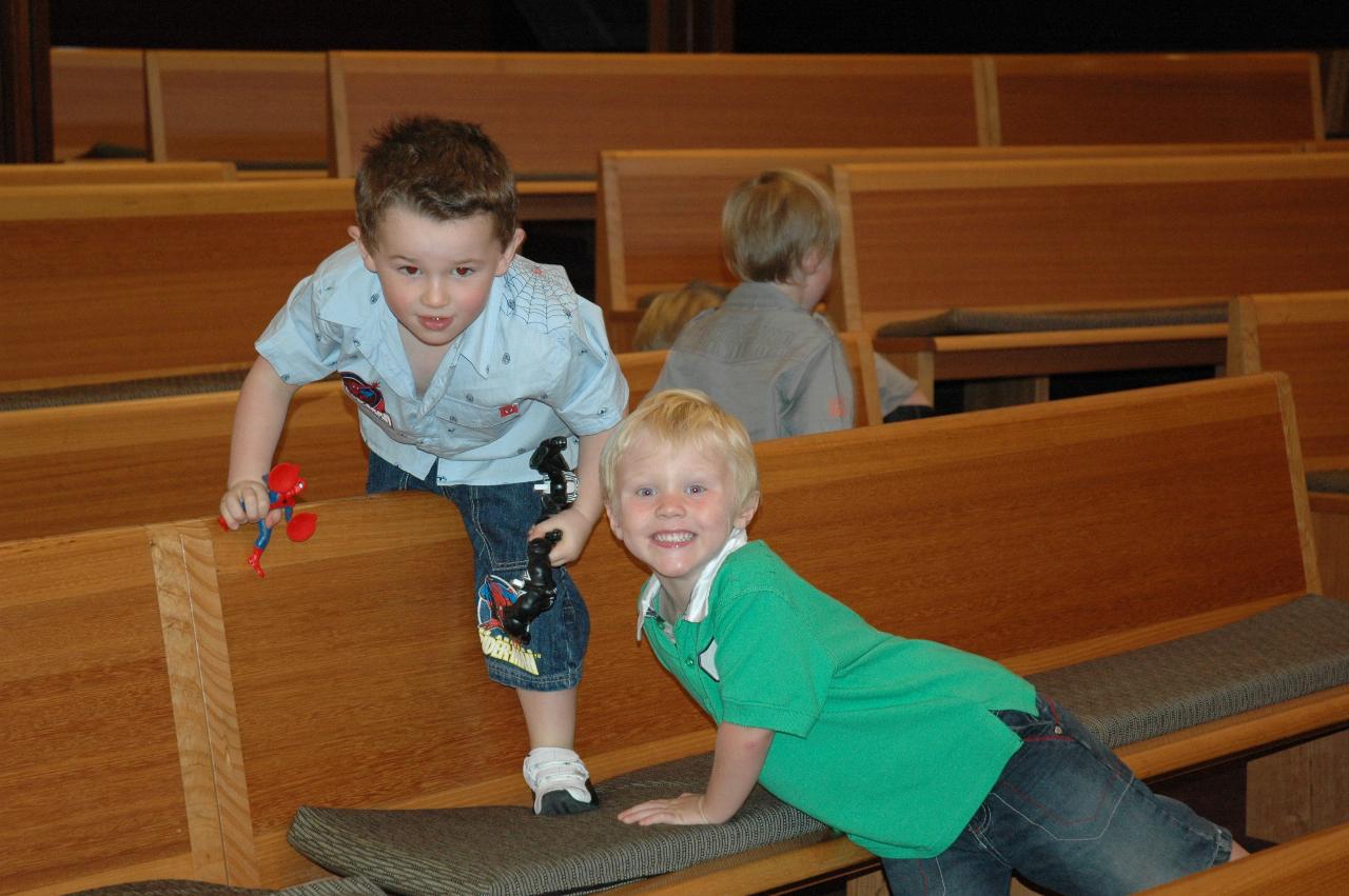 Lily's Baptism: Cooper and his cousins and X in Our Lady of Fatima, Caringbah