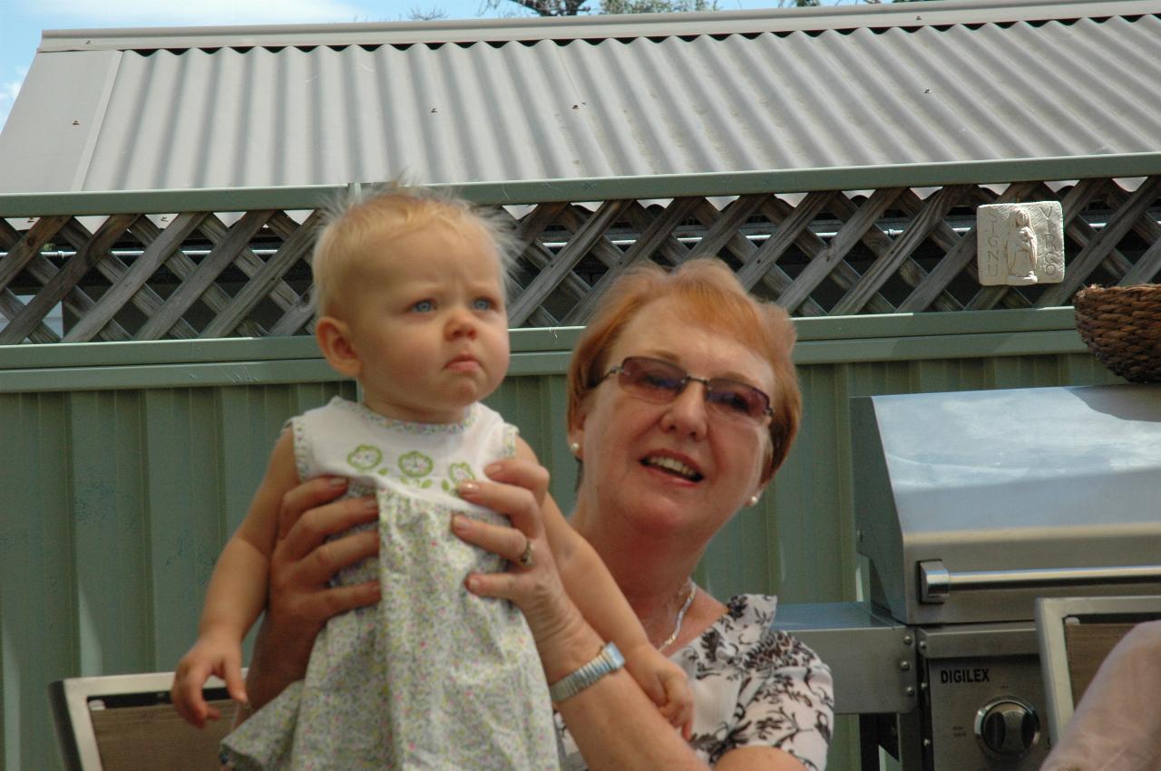 Lily's Baptism: Yvonne with Lily