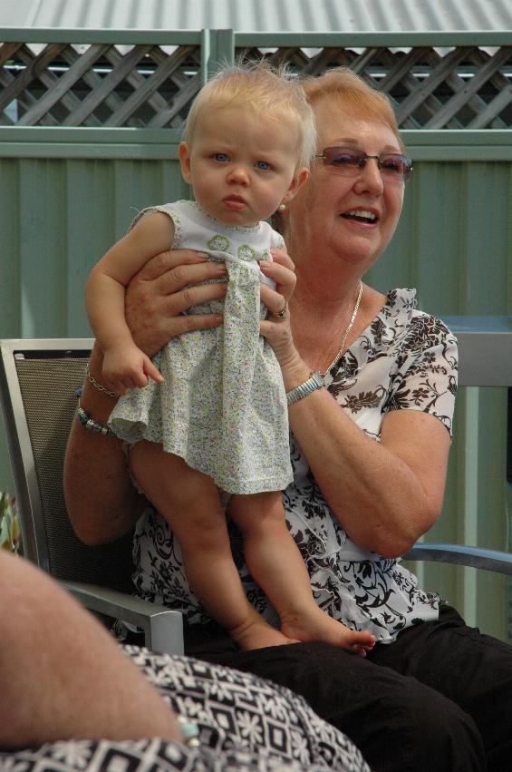 Lily's Baptism: Yvonne with Lily