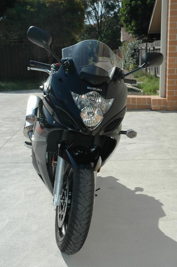 Suzuki GSX650F on its first visit home