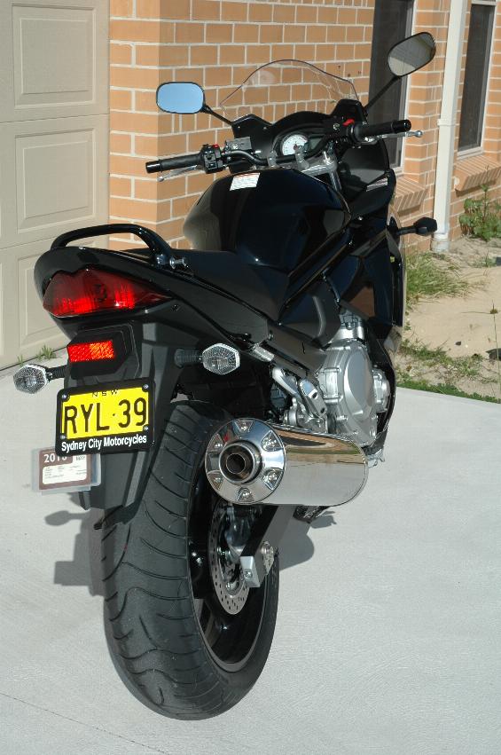 Suzuki GSX650F on its first visit home