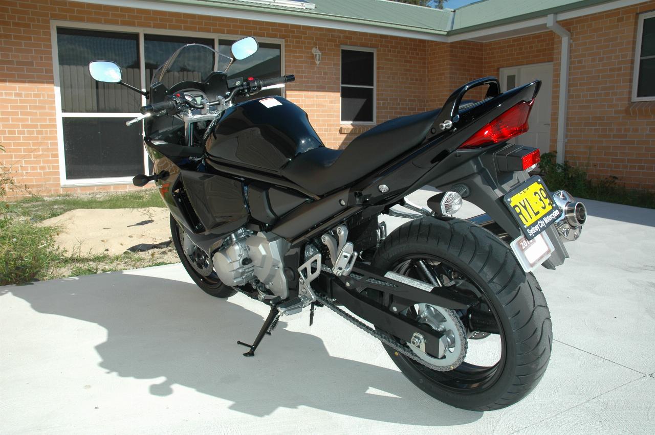 Suzuki GSX650F on its first visit home