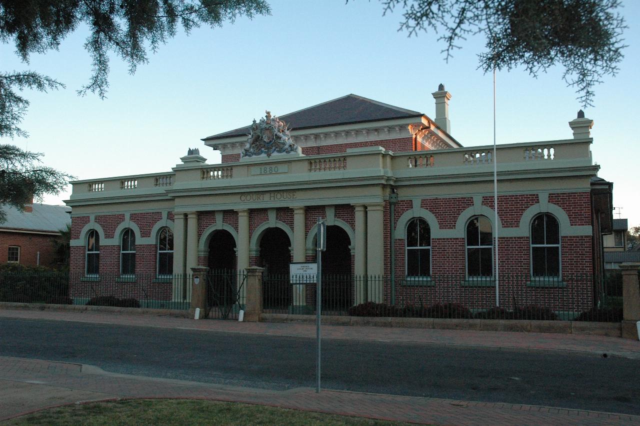 Brick and stone building