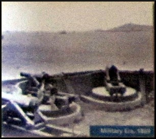 Photo of gun emplacement, facing Golden Gate entrance