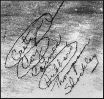 Conspirators named scrawled on cell wall