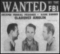 FBI Wanted poster for Clarence Anglin